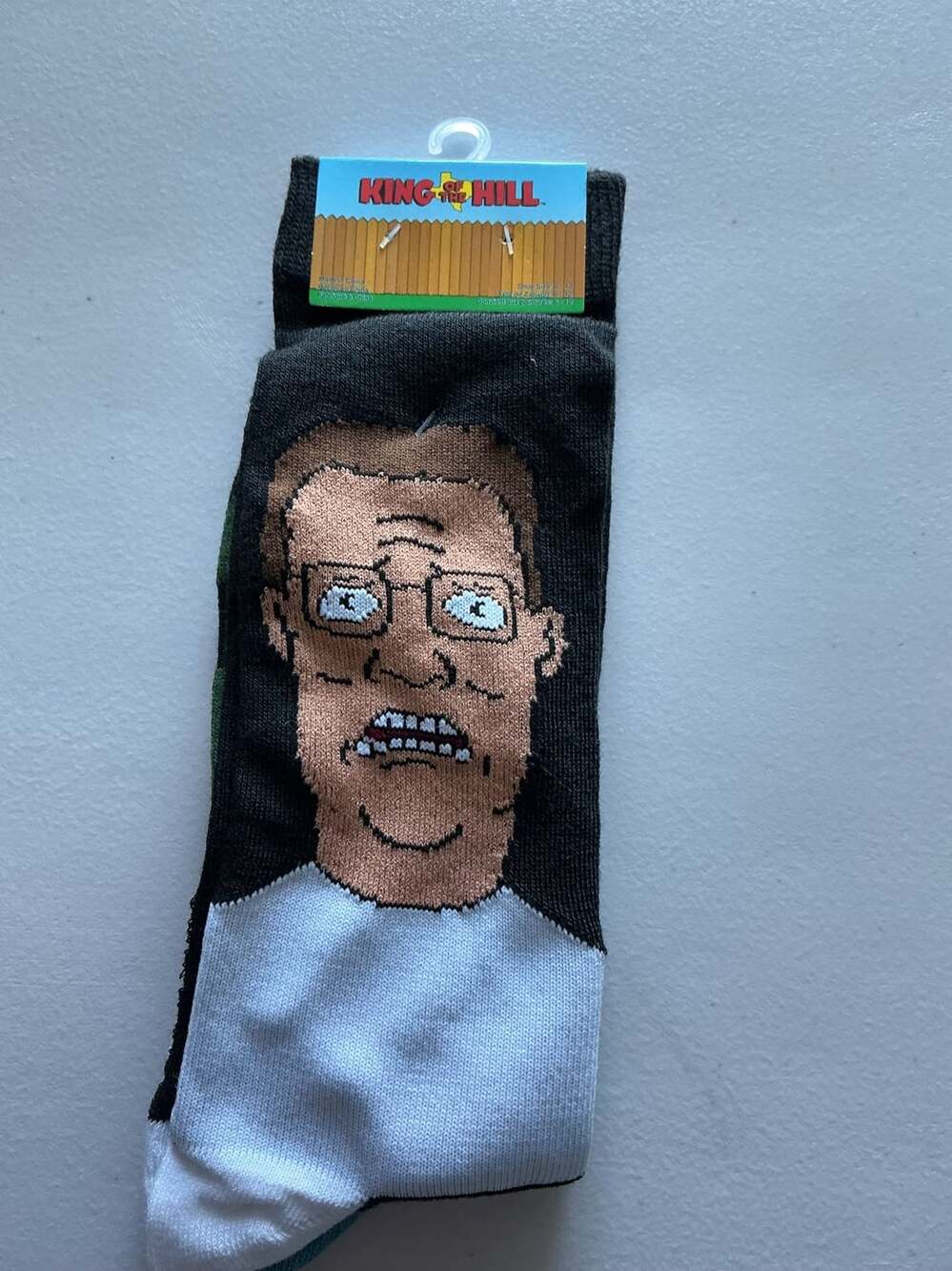 King Of The Hill Crew Socks Size adult 6-12 Hank Hill